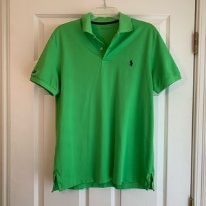 Bright green Polo golf shirt by RLX Ralph Lauren